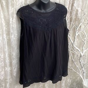Gauze Short Sleeved, Lace, Lightweight, dressy or Casual Top Blouse